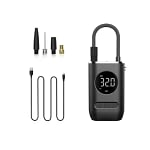 Rechargeable portable tire inflator for filling up on the go