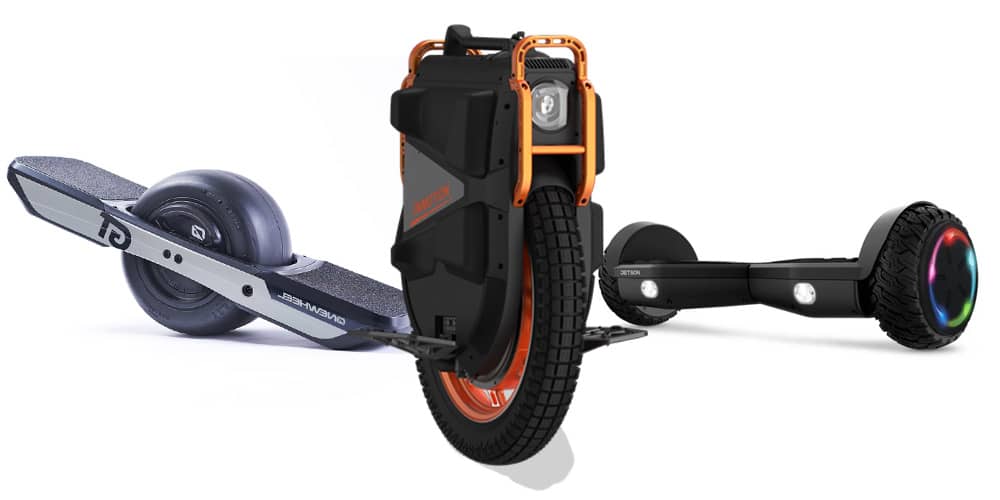 A few other self-balancing products that emerged thanks to Segway PT's Gyro-technology.