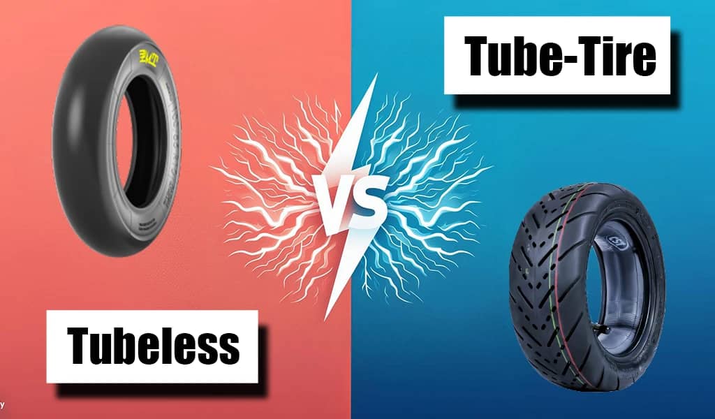 Electric scooter tubed vs tubeless tire comparison