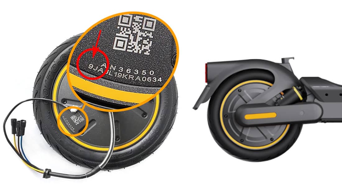 A clear view of the different Segway ninebot Max generation motors