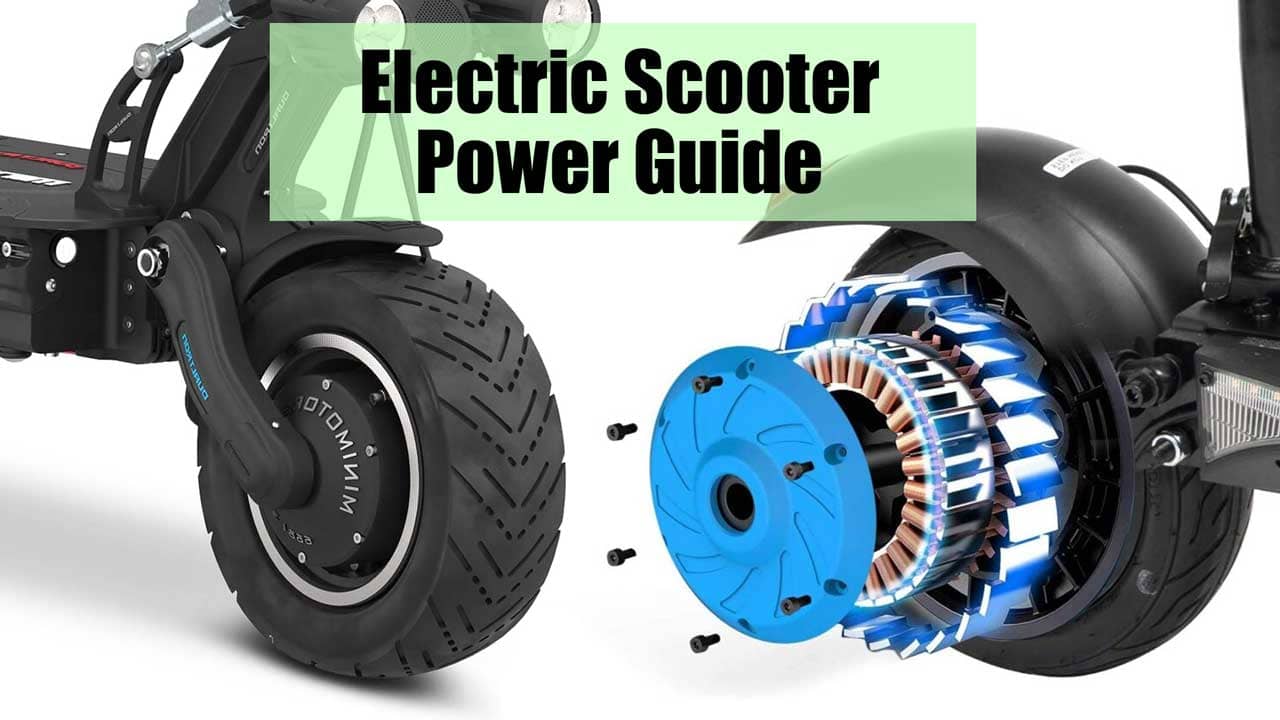 Electric scooter power guide