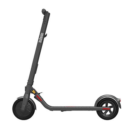Standard portable E22 scooter from Segway Ninebot seen from the side