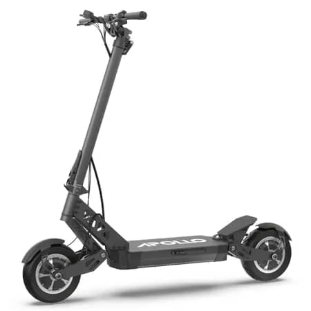 Apollo Ghost sideview of the heavy rider electric scooter